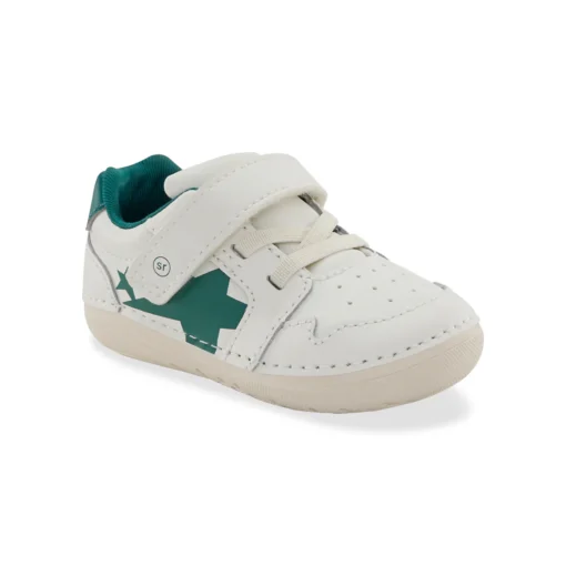 Stride Rite Kid's Soft Motion Waverly Sneaker featuring a flexible sole, hook-and-loop closure, and Ortholite® memory foam footbed.