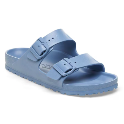 Birkenstock Arizona Essentials Sandal featuring two adjustable straps, anatomically shaped EVA footbed, and a sleek, water-friendly design.