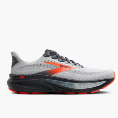 Brooks, Men's Running Shoes, Ghost 17, DNA LOFT v3, Neutral Running Shoes, Cushioned Running Shoes, Daily Trainer, Breathable Mesh Upper, High-Abrasion Rubber Outsole, 10mm Drop