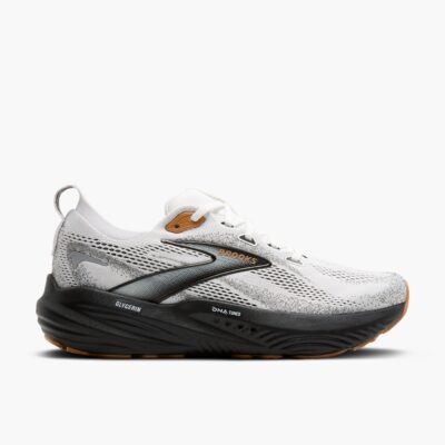 Brooks Men's Glycerin 22 running shoe with a breathable jacquard mesh upper, nitrogen-infused DNA LOFT v3 cushioning, and a durable outsole for smooth transitions.