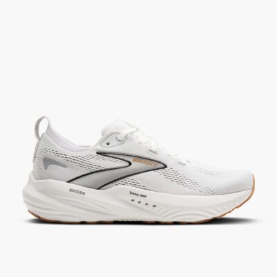 Brooks Men's Glycerin 22 running shoe with a breathable jacquard mesh upper, nitrogen-infused DNA LOFT v3 cushioning, and a durable outsole for smooth transitions.