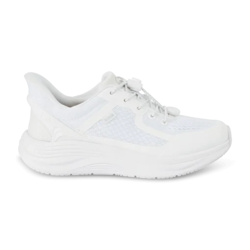 Kizik Women's London slip-on sneaker featuring breathable knit upper, step-in hands-free design, and cushioned support for all-day comfort.