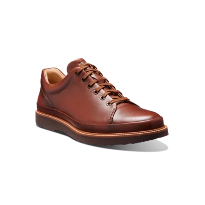Samuel Hubbard Men's DressFast dress sneaker showcasing premium leather upper, triple-density memory foam insole, and durable Vibram® sole.