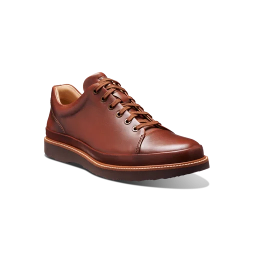Samuel Hubbard Men's DressFast dress sneaker showcasing premium leather upper, triple-density memory foam insole, and durable Vibram® sole.