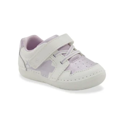 Stride Rite Kid's Soft Motion Waverly Sneaker featuring a flexible sole, hook-and-loop closure, and Ortholite® memory foam footbed.