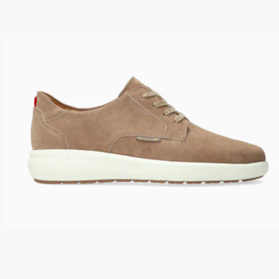 Mephisto Men's Joris Sneaker showcasing premium suede leather upper, lace-up design, and SOFT-AIR cushioned sole for enhanced comfort and timeless style.