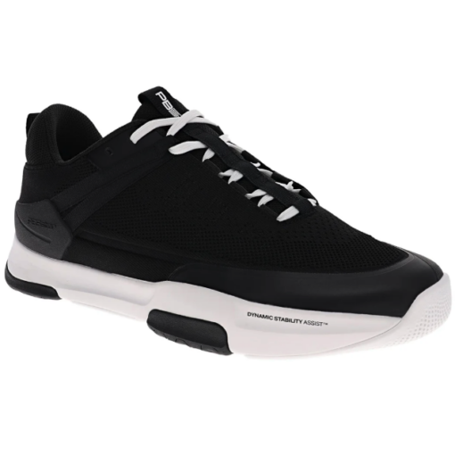 PB5Star Men’s Court2 pickleball shoe featuring dynamic stability outsole, multi-zone breathable knit upper, padded collar, and high-abrasion traction sole.