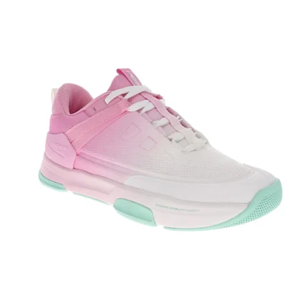 PB5Star Women’s PB5 Court2 pickleball shoe featuring dynamic stability outsole, multi-zone knit upper, padded collar, and high-abrasion rubber tread.